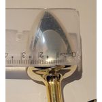 Prazer anal plug anal anatômico Dourado m