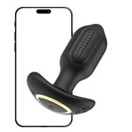 Plug anal em Silicone - Recarregável - Via APP À Longa Distância