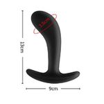 Plug Anal em Silicone Curvado - Tamanho 13.0x3.8