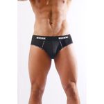 CUECA SLIP ELASTICO PRETO