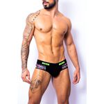 Jockstrap Estampa Lateral Preta/estampada