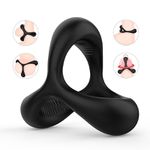 Anel Peniano e anel escrotal S-Hande Black Rider Silicone Flexivel