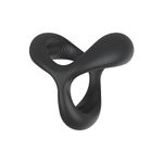 Anel Peniano e anel escrotal S-Hande Black Rider Silicone Flexivel