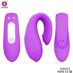 Vibrador casal golfinho - Recarregável 9 modos de vibração 