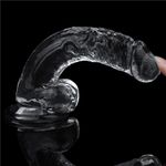 Dildo Prótese Pênis Transparente - Lovetoy - 19 x 3,5cm