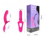 Vibrador Casal Strapless de calcinha Pretty Beauty VipMix com cinta e controle