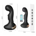 Plug anal, com 10 modos de vibração,possui controle remote com APP, pelo smartphone - LILO