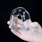 Dildo Pênis Realístico em Silicone com Gomos - 16,8x3,5 cm