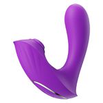  Vibrador de Ponto G com Sugador - com APP - Recarregável - 9 modos de sucção e 9 modos de vibrações