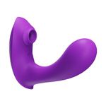 Vibrador de Ponto G com Sugador - com APP - Recarregável - 9 modos de sucção e 9 modos de vibrações