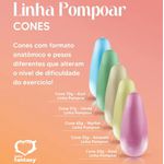 Kit pompoarismo cone vaginal para exercício pélvico - com 05 Cones