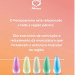 Kit pompoarismo cone vaginal para exercício pélvico - com 05 Cones