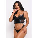 Kit Conjunto 3 Peças com Cropped Sem Bojo, Calcinha e Mini Saia - Yaffa