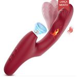 Vibrador de Ponto G e Clitóris com Pulsação e Dedilhar - Brown