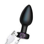 Plug Anal em Silicone - 9 Modos de Vibração e Controle por App