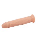 Dildo Pênis Realístico 25,4cm x 4,2cm possui vertebras dobráveis - com Ventosa
