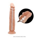 Dildo Pênis Realístico 25,4cm x 4,2cm possui vertebras dobráveis - com Ventosa