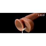 Dildo Prótese Realística 22x3,7 cm com 10 Modos de Vibração e 10 modos de vai e vem e Controle Remoto e função de aquecimento