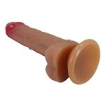 Dildo Prótese Realística Pênis em Silicone com Ventosa - 3,1x16,2 cm