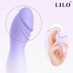 Dildo Protese Pênis Penetrador em Silicone Líquido - 16x6,5cm