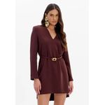 VESTIDO CURTO MANGA LONGA