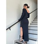 VESTIDO TRICOT OMBRO UNICO SUPER MIDI