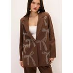 BLAZER OVERSIZED RISCA DE GIZ LAÇO