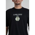 Camiseta Estampada Landfeet Preto Tema Yin Yang