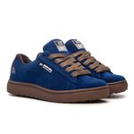 Tênis Skate Crossfit Casual Cano Baixo Lifestyle Crew Azul Royal