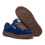 Tênis Skate Crossfit Casual Cano Baixo Lifestyle Crew Azul Royal