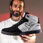 Tênis Skate Embarcadero X Preto e Alvejado - Landfeet