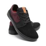 TÊNIS SKATE LION PRETO-BORDO - LANDFEET 