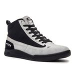 Tênis Landfeet Modelo JS - Lifestyle Drums Skate Cano Alto Branco Preto