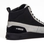 Tênis Landfeet Modelo JS - Lifestyle Drums Skate Cano Alto Branco Preto