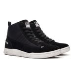 Tênis Landfeet Modelo JS - Lifestyle Drums Skate Cano Alto Preto Branco