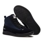 Tênis Landfeet Modelo JS - Lifestyle Drums Skate Cano Alto Preto Marinho