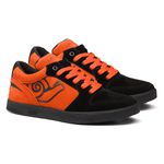 Tênis Skate Juvenil Embarcadero Low Preto e Laranja - Landfeet