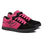 Tênis Skate Embarcadero Low Preto e Rosa - Landfeet 