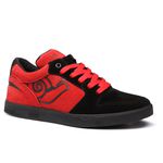 Tênis Skate Juvenil Embarcadero Low Preto e Vermelho - Landfeet 