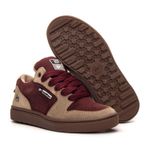 Tênis Skate Crossfit Casual Cano Baixo Lifestyle Trace Vinho