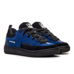 Tênis Skate Crossfit Casual Cano Baixo Lifestyle Vortex Preto Azul Royal
