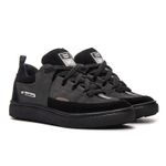 Tênis Skate Crossfit Casual Cano Baixo Lifestyle Vortex Preto