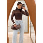 BODY TULE MARROM