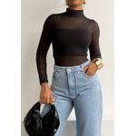 BODY TULE PRETO