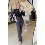 CALÇA CONSCIÊNCIA PRETO ESTONADO
