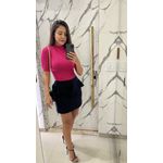 BLUSA CANELADA GOLA ALTA BASICA PINK