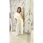 MACACÃO ALF CREPE UM OMBRO 2 OFF WHITE