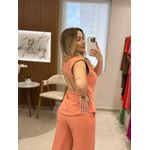 CONJ CALÇA C/ COLETE COSTA ABERTA SALMÃO