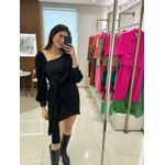 VESTIDO MINI COMPOSE CREPE/RO PRETO