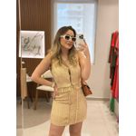 CONJ SHORT E COLETE TWEED/RO BEGE